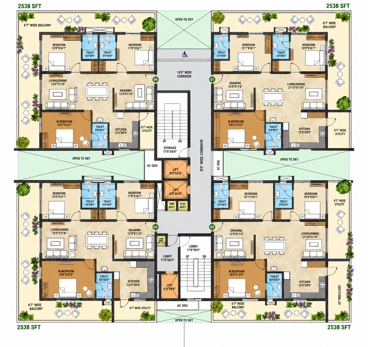 Pragathi Greenwoods Block B Floor Plan