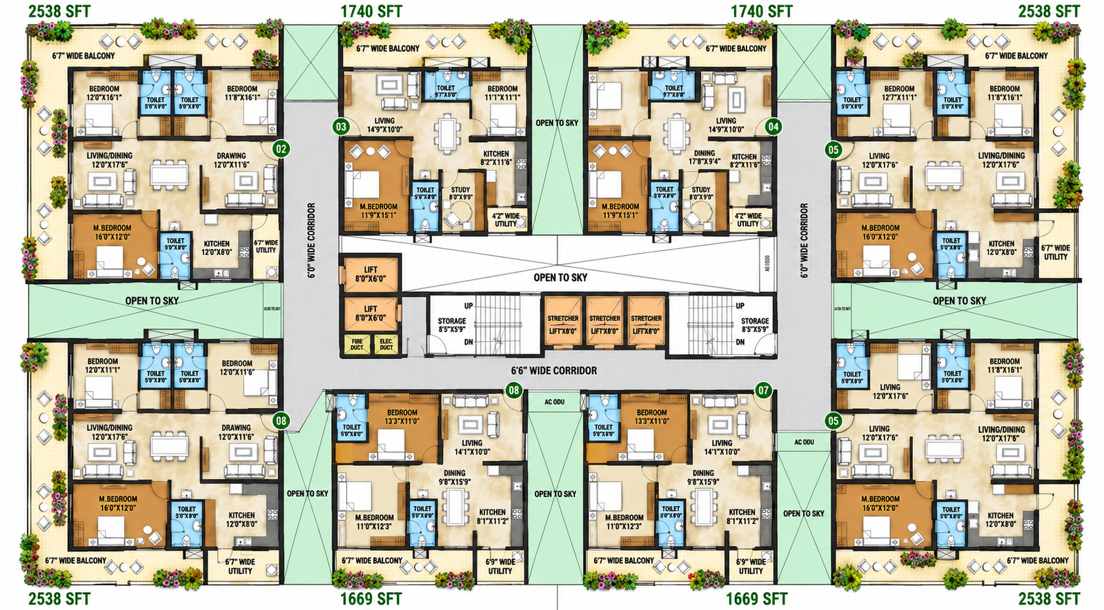 Pragathi Greenwoods Block C Floor Plan