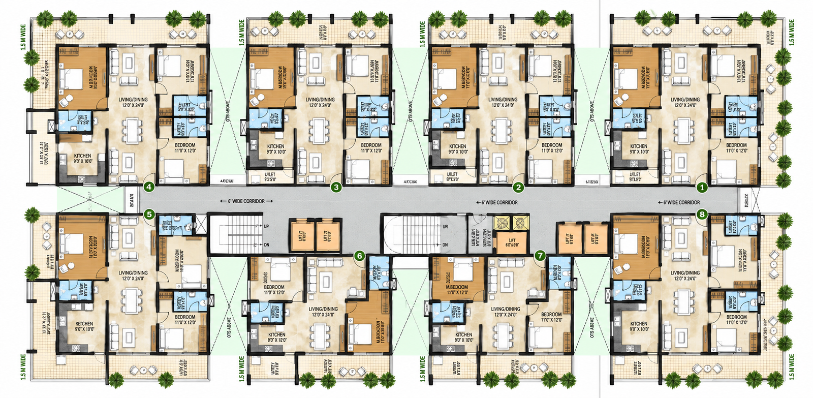 Pragathi Greenwoods Block A Floor Plan