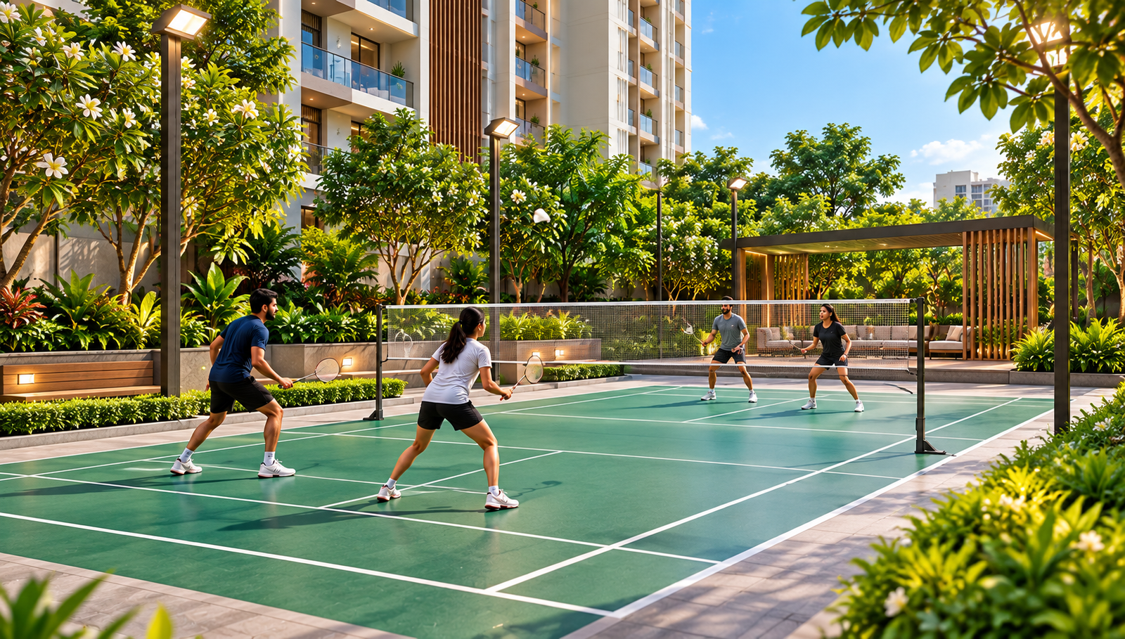 Outdoor Badminton Court